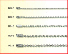 廠家供應 圓珠鏈 珠鏈 金屬珠鏈 圓珠鍊 項鍊首飾配件 歡迎訂製